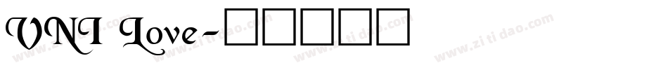 VNI Love字体转换